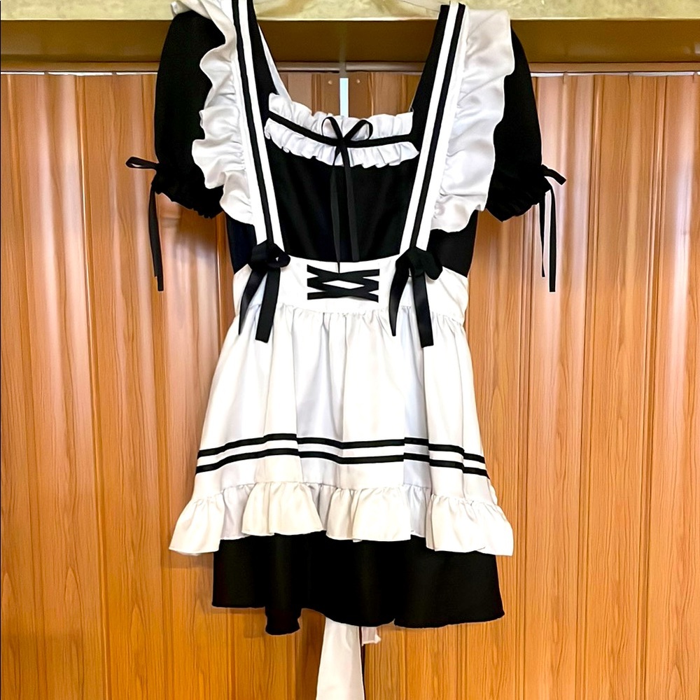 Elegant Black and White Dress
